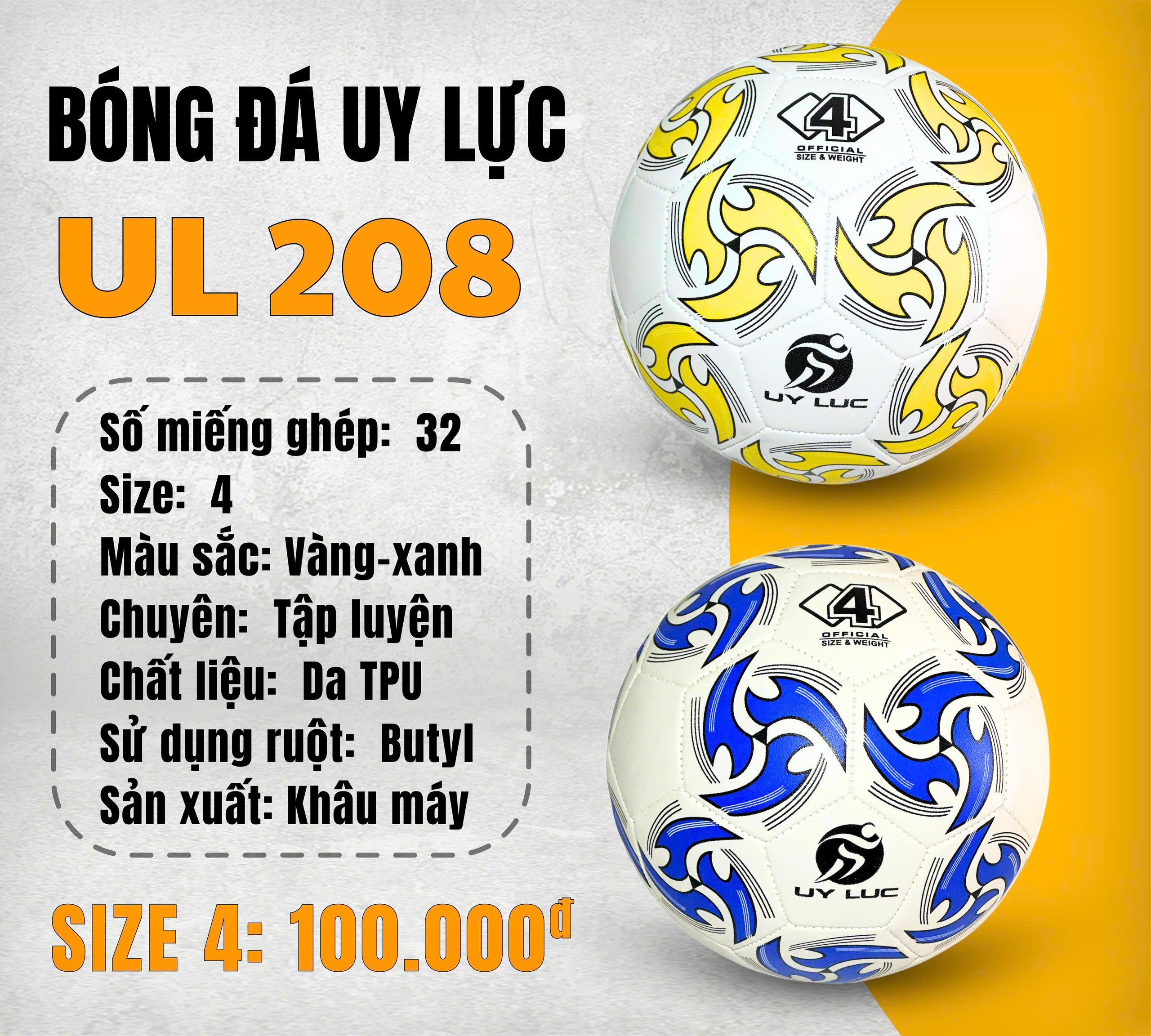 Bóng đá Uy Lực UL208