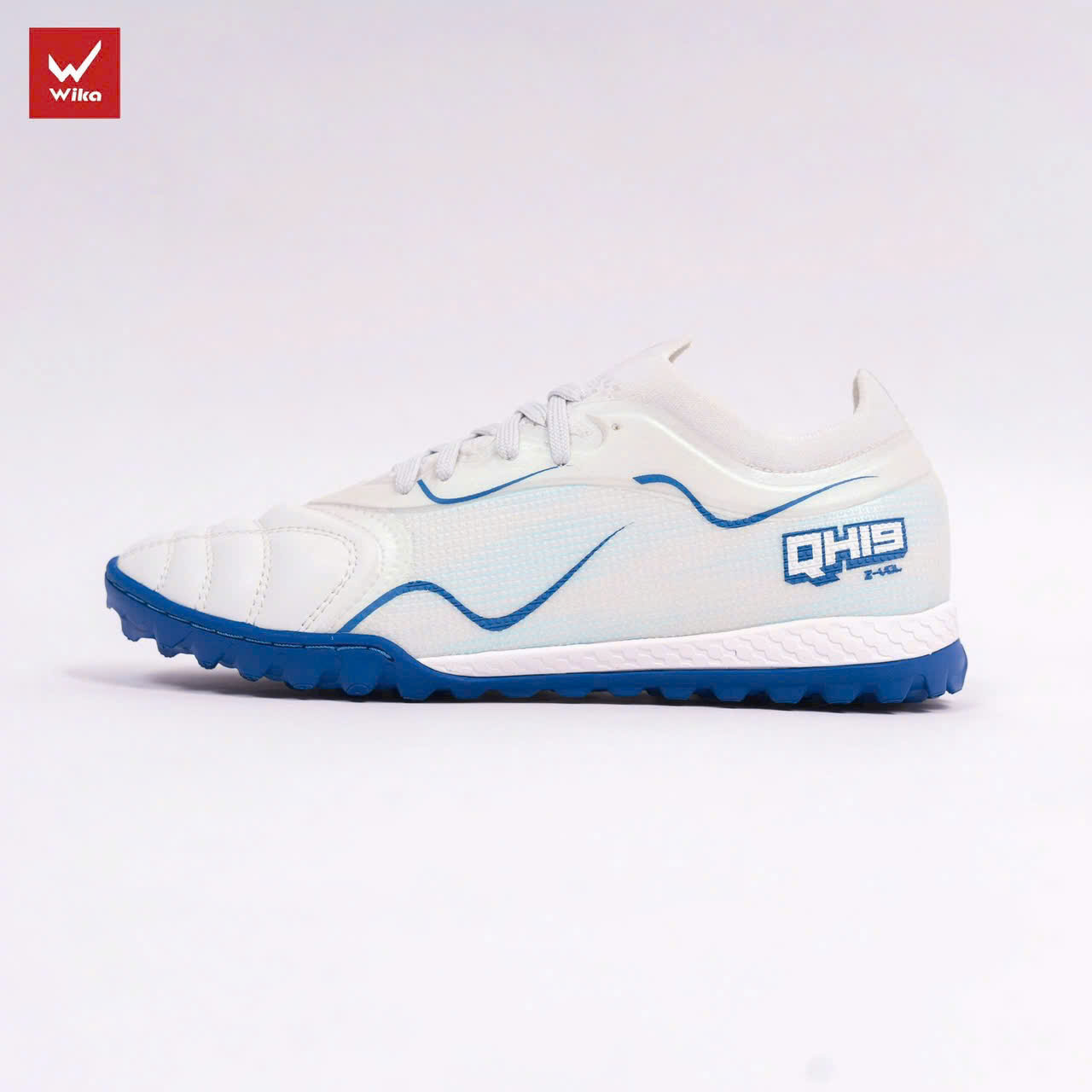 Giày bóng đá Wika Trắng Xanh Dương