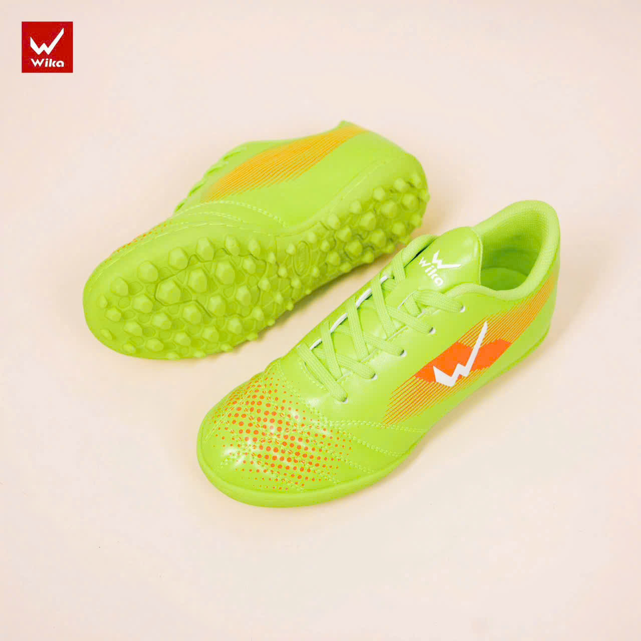 Giày bóng đá Wika Xanh Lá Neon